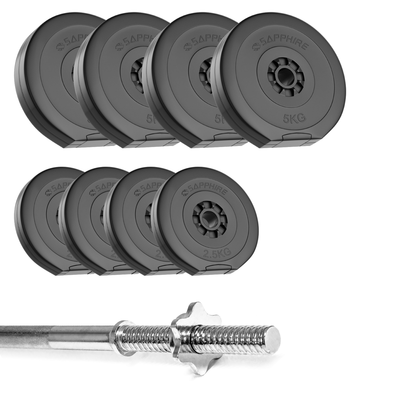 hantelset mit langhantelstange